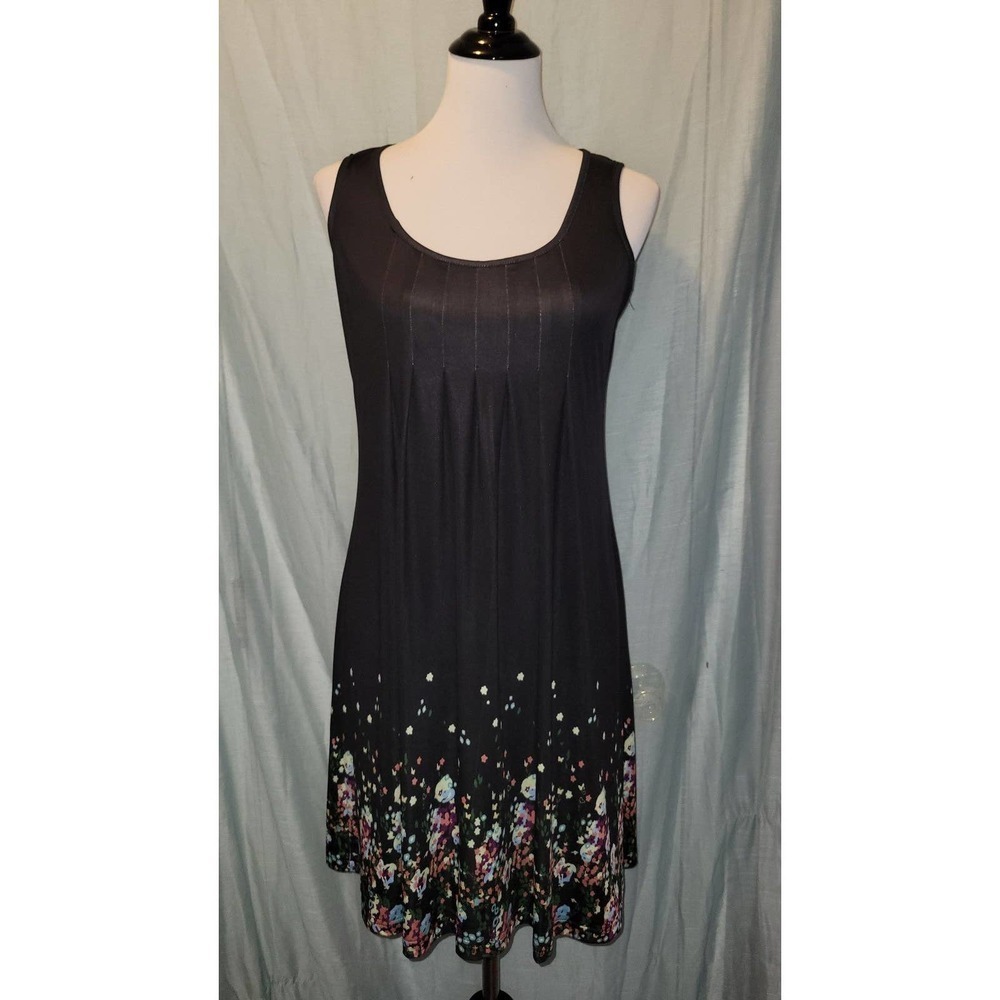 NWOT Black floral Dress medium